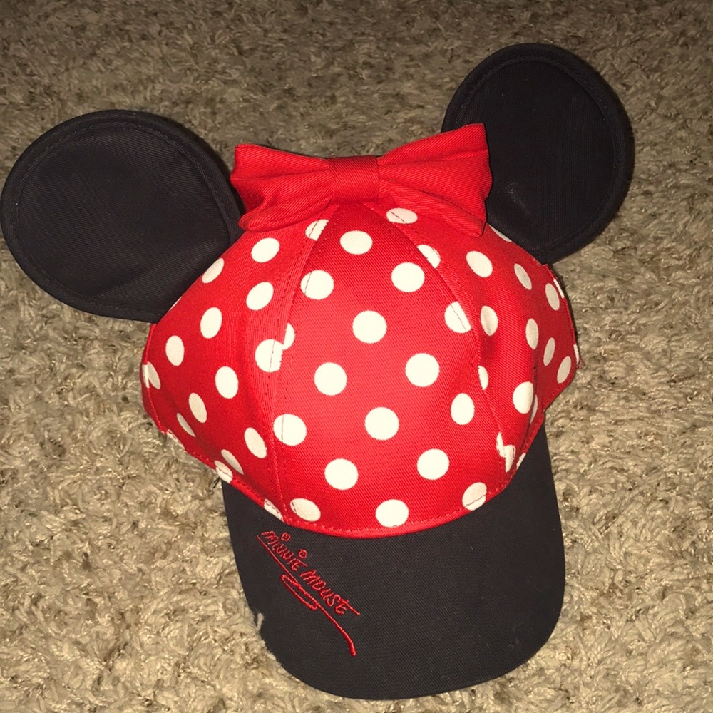 Minnie Mouse Cap with Ears and Bow from Disneyland